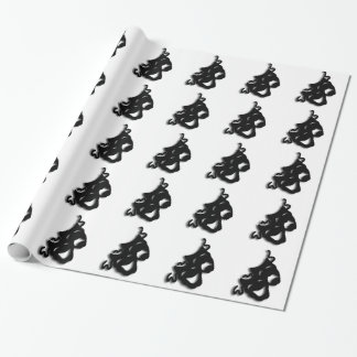 Comedy and Tragedy Theater White Wrapping Paper