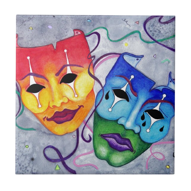 Comedy and Tragedy Tile (Front)