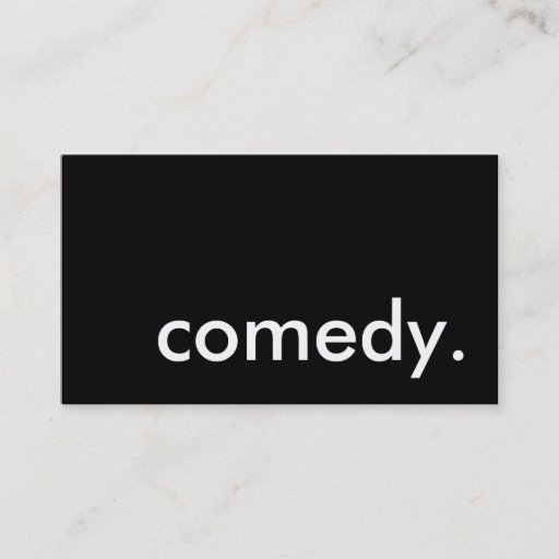 Customizable comedy. business card templates