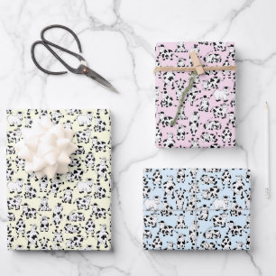 Comedy Cows Having Fun! Wrapping Paper Sheets