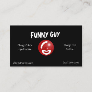 Comedy Entertainment Logos Template Business Card