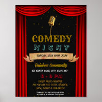 Comedy night school event template