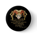 Comedy Of Errors Feast Quote (Gold Version) Button