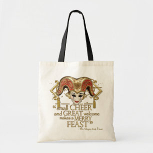 Comedy Of Errors Feast Quote (Gold Version) Tote Bag