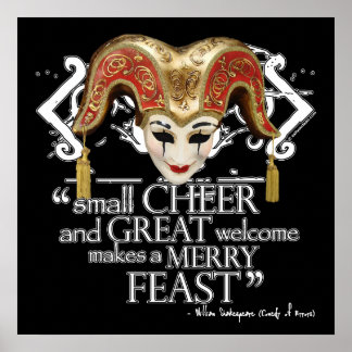 Comedy Of Errors Feast Quote Poster
