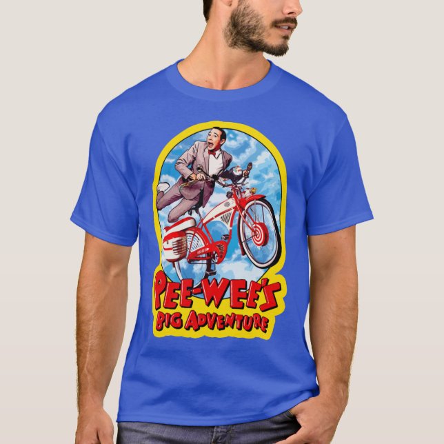Comedy Pee Wees Big Adventure funny T-Shirt (Front)