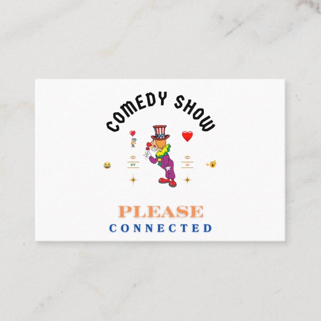COMEDY SHOW BUSINESS CARD (Front)