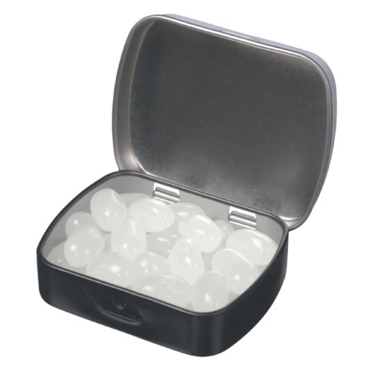 Comedy Tragedy Blue Theatre Mask Party Candy Tin (Opened)