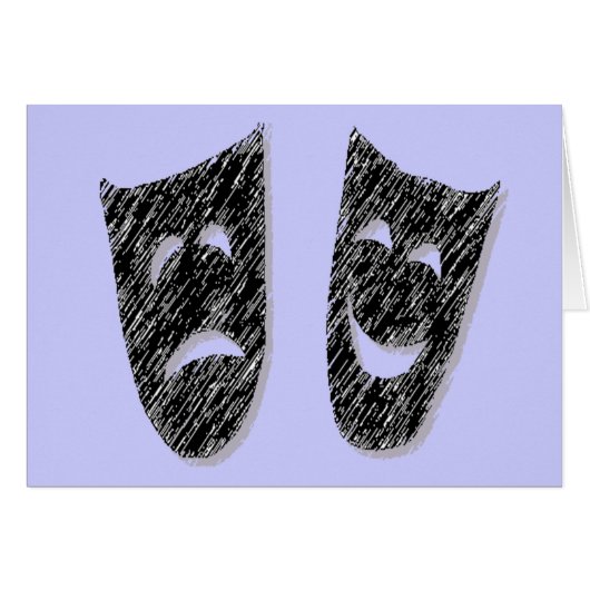 Comedy Tragedy Cards (Front Horizontal)