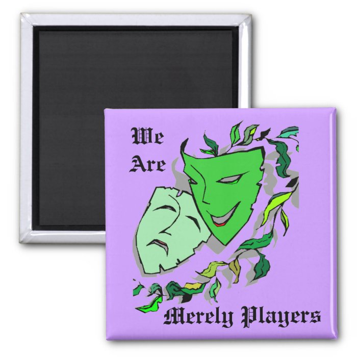 COMEDY & TRAGEDY DRAMA MASKS THEATRE Magnet