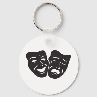 Comedy Tragedy Drama Theater Masks Keychain