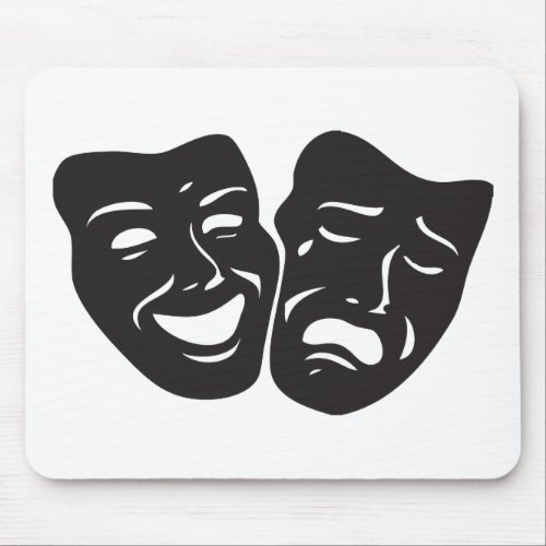 Comedy Tragedy Drama Theatre Masks Mouse Pad