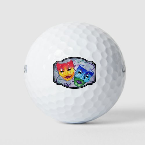 Comedy  Tragedy Golf Balls
