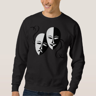 Comedy Tragedy Masks Actor Retro Sweatshirt