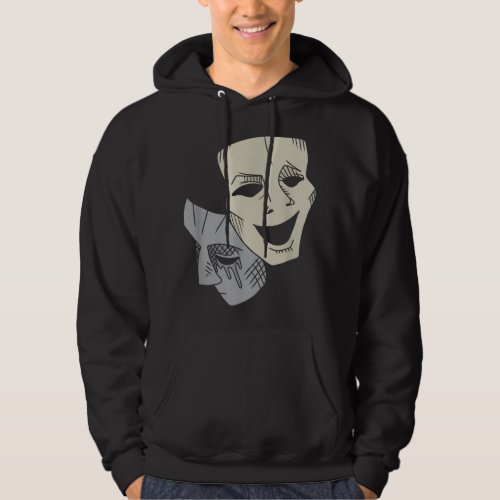Comedy Tragedy Masks Theater Drama Club Matching G Hoodie