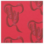 Comedy Tragedy Red Pima Cotton Fabric