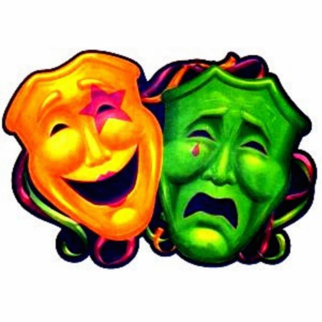 COMEDY & TRAGEDY STATUETTE (Front)