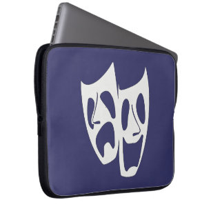 Comedy Tragedy Theater Lovers Laptop Sleeve