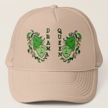 Comedy & Tragedy Theatre Masks ~ Drama Queen Hats by layooper at Zazzle