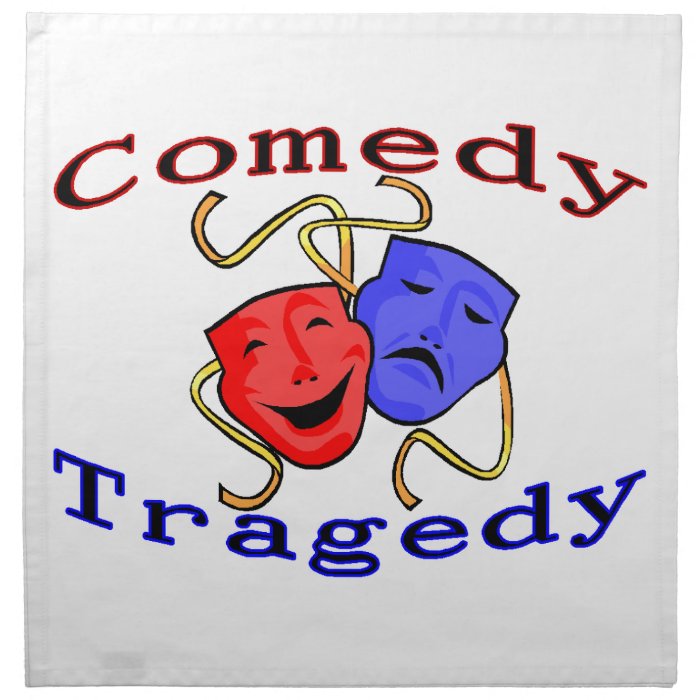 Comedy Tragedy Theatre Masks Napkins