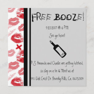 Comedy Wedding Invitation, Humor Invitation