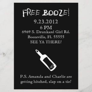Comedy Wedding Invitation, Humor Invitation