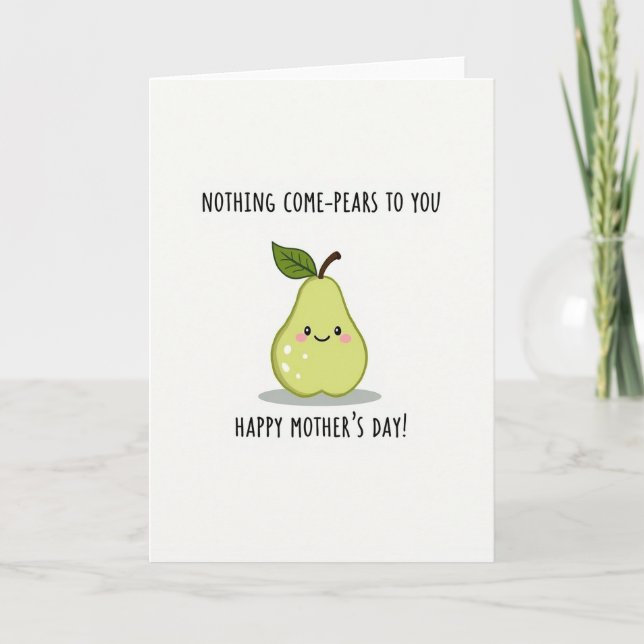 Comepears Mothers Day Design Card (Front)