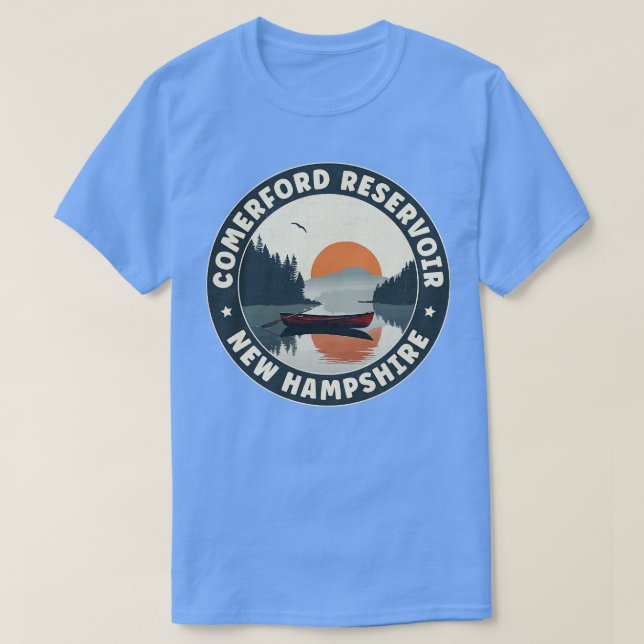 Comerford Reservoir New Hampshire Sunset T-Shirt (Design Front)