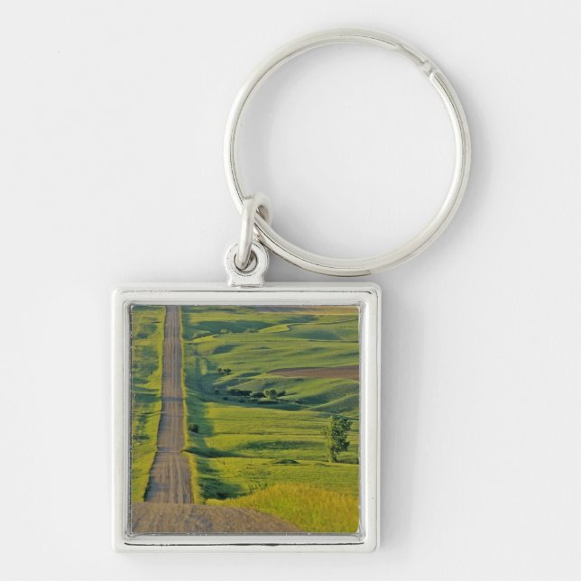 Comertown gravel road in remote northeastern keychain (Front)