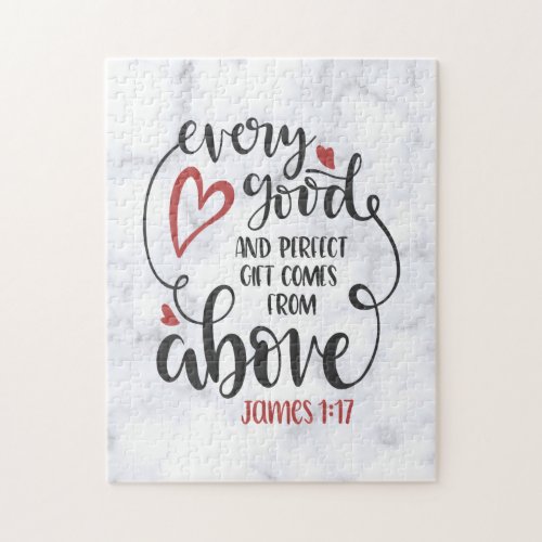 Comes From Above Bible Verse Gift  Jigsaw Puzzle