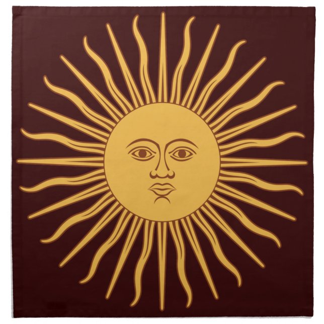 Comes the Sun Icon Decor Napkin (Front)