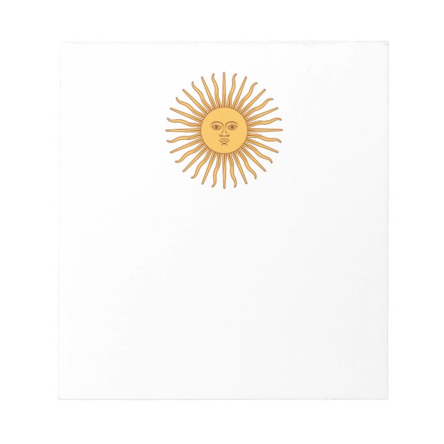 Comes the Sun Icon Decor Notepad (Front)