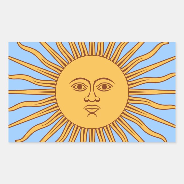 Comes the Sun Icon Decor Rectangular Sticker (Front)