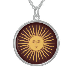 Comes the Sun Icon Decor Sterling Silver Necklace