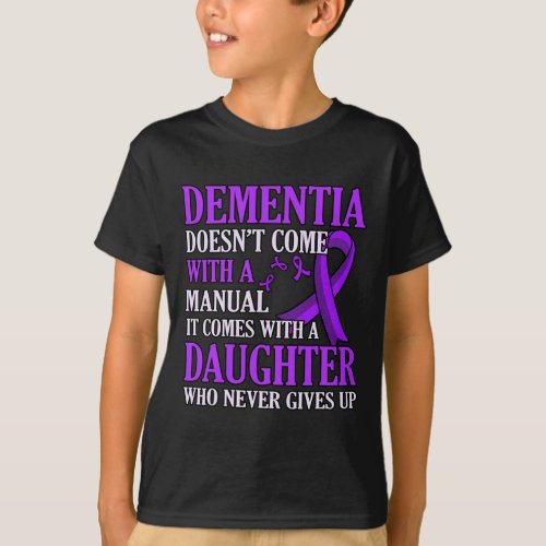 Comes With Daughter Alzheimerheimers Awareness Gr T_Shirt