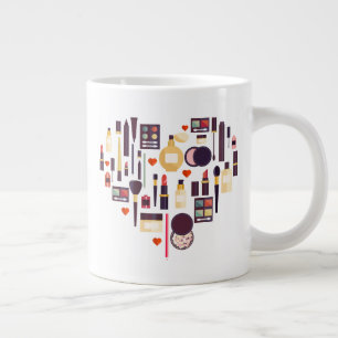 Comestics Heart Giant Coffee Mug