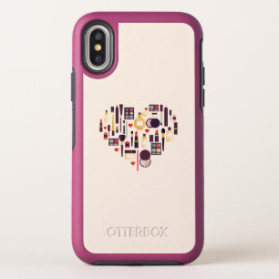 Comestics Heart OtterBox Symmetry iPhone X Case