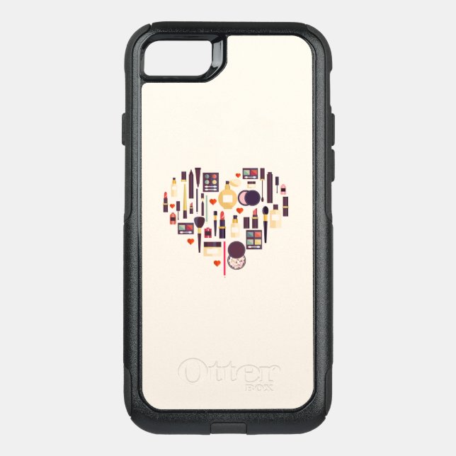 Comestics Heart Otterbox iPhone Case (Back)