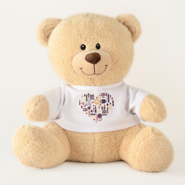 Comestics Heart Teddy Bear (Front)
