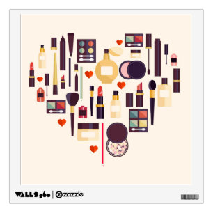 Comestics Heart Wall Decal