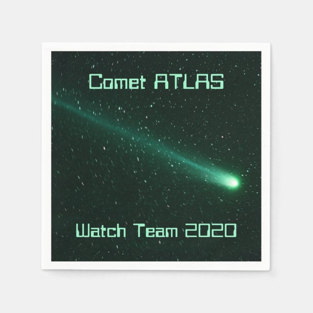 Comet ATLAS Watch Team 2020 Napkins (Front)