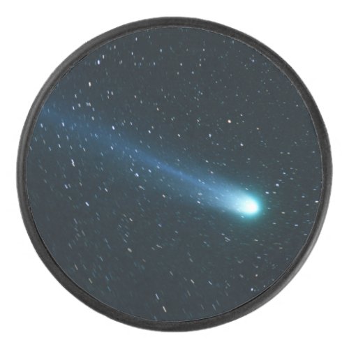 Comet in Night Sky Hockey Puck