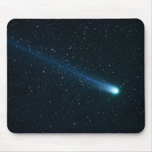 Comet in Night Sky Mouse Pad