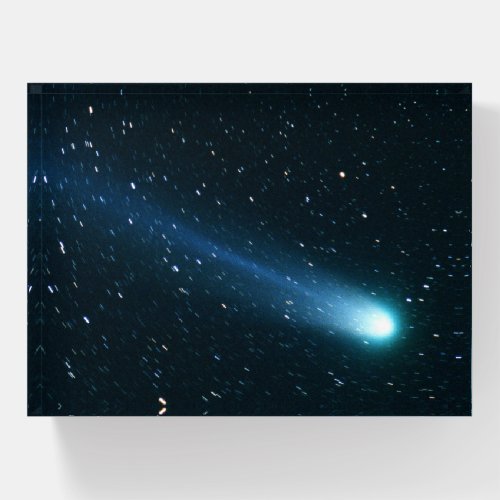 Comet in Night Sky Paperweight