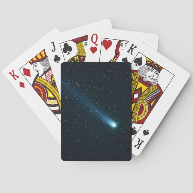 Comet in Night Sky Poker Cards (Back)