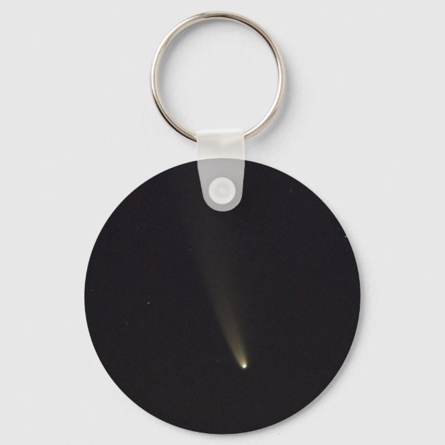 Comet NEOWISE in Night Sky Keychain (Front)