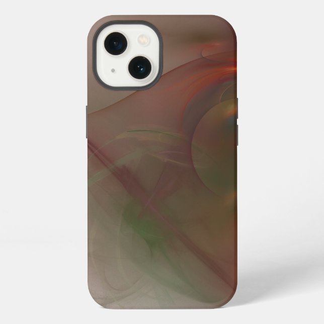 Comet of the Wolf abstract art Iphone Case (Back)