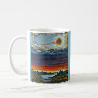 comet painting print coffee mug