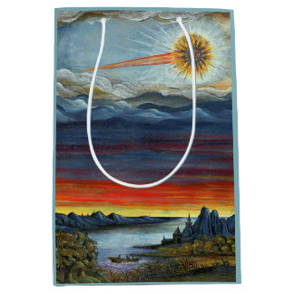 comet painting print medium gift bag