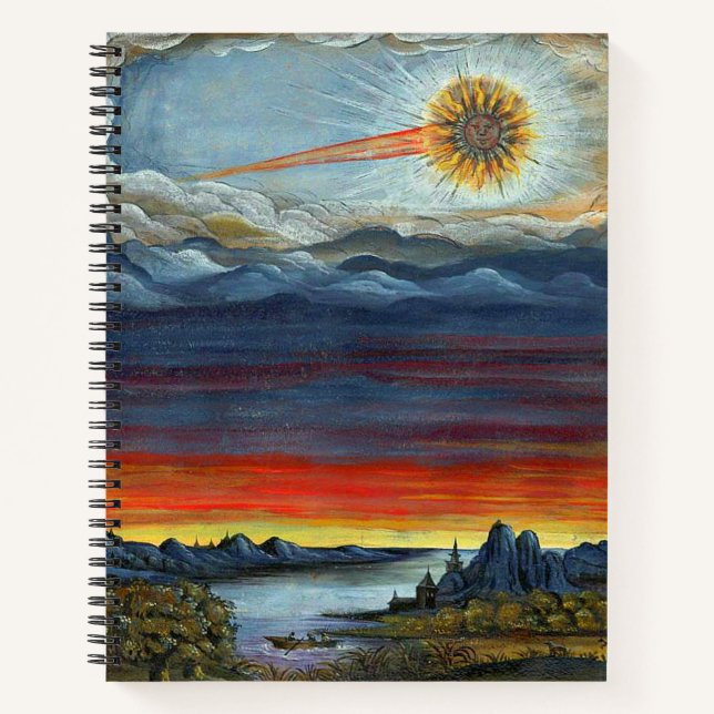 comet painting print notebook (Front)